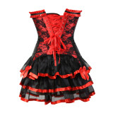 Purple Waist Corset With Skirt M1416