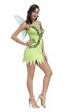 Green Sexy Elf Flower Fairy Tinker Bell Cosplay Costume M40703