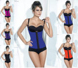 Hot Sell Latex Vest Corset Blue M1304