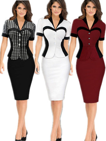 Beautiful Women V Neck Sexy profesional Dress M30212