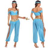 Sexy Aladdin Magic Lamp Princess Jasmine Dress Themed Halloween Costume SM20276