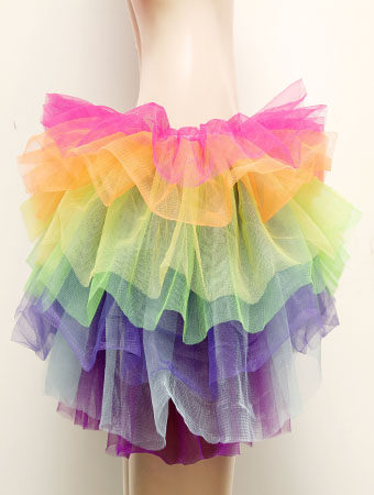 7 Color Rainbow Tutu Skirt  S003I