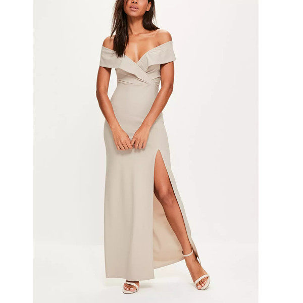 Sexy Deep V-Neck Side Split Evening Long Dress M18039