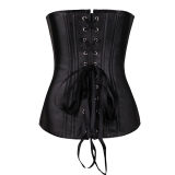 6XL Zipper front sexy leather corset m7122
