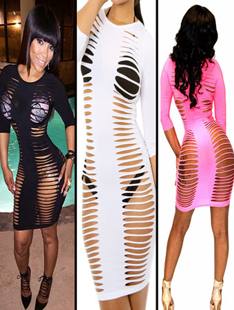 2014 new cheap wholesale women sexy party bodycon dresses prom club bandage wears M3828