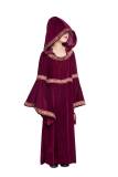 Children Wine Red Vampire Wizard Clothing European Vintage Court Dress Up M40647