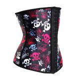 Halloween Playful Skulls 4 Steel Bone Waist Cincher M1303S