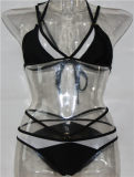 Sexy Mesh Hollow-out Black Bikini M5337