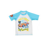 Cartoon Sports Car Boys Two-Piece Swimsuit Short Sleeve Suit Boys Swimsuit KF215