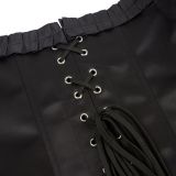 Black Sexy Gothic Overbust Bustiers and Corsets with Long Puff Sleeves WK2207