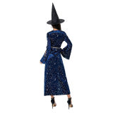 Halloween Maleficent Witch Cosplay Costume Dark Female Devil Costume SL3387