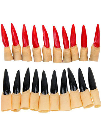 Halloween Pointy Vampire Long Fake Nails H2