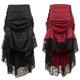 Asymmetric Vintage Victorian Skirts Plus Size M31706