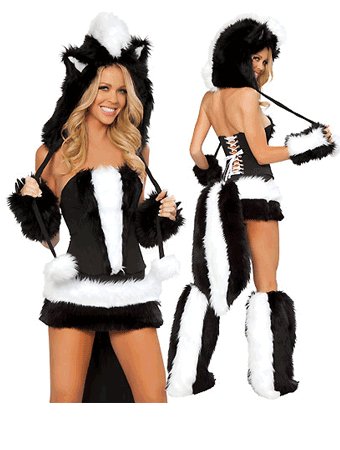 sexy skunk costume m4583