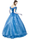 2016 Blue Adult Cinderella Cosplay Costume