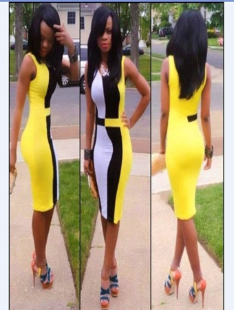 Sexy Sleeveless Printed Adult Bandage Bodycon Dress M3797
