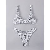 Two Piece Swimsuit Bikini Set Women Swimwear Leopard Sexy Bikini A2201