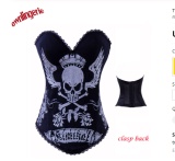 black color cotton with skull pattern m1857G