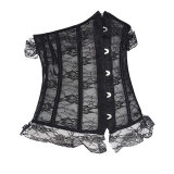 Black Sexy Floral Lace Underbust Corset M1830
