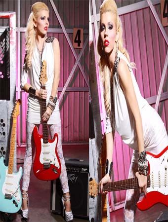 white loose and wrap hip sexy low-cut dress m3475c
