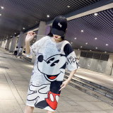 Cartoon Design Mickey Mouse Women T shirt Dress M8371