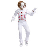 Adult Men's Pennywise Killer Clown Cosplay Costume M40679