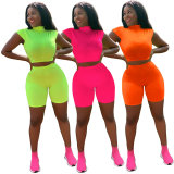 Summer Sexy Short Two Piece Set Tracksuit m8432
