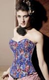 Floral Cowboy Corset with G-string M1852A