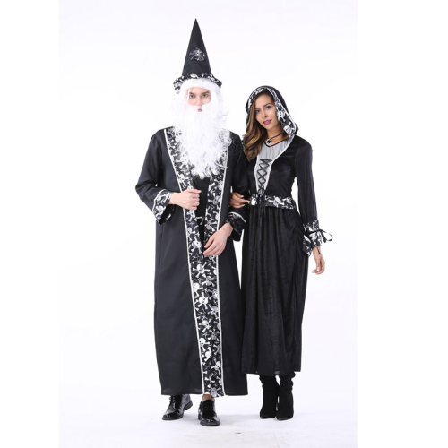 Couples Dressed As Skeleton Reaper Vampire Cosplay Witch Costumes Halloween SM40367