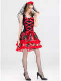 Gothic Corpse Bride Costume Fancy Cosplay Party Wear Dress M40459