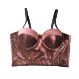 Real Velvet Bra Solid Color Steel Ring Body Shaping Vest All-Match Corset KN8199