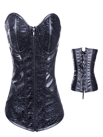 black top quality bustier m1240b