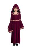Children Wine Red Vampire Wizard Clothing European Vintage Court Dress Up M40647