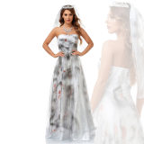 Halloween Ghost Bride Costume Zombie Vampire Cosplay Performance DL2027
