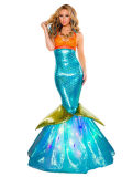Romantic Adult Mermaid Costumes Halloween Cosplay Dress M40143