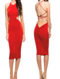 2015 Sexy women red tight bandage dress M30010