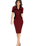 Beautiful Women V Neck Sexy profesional Dress M30212