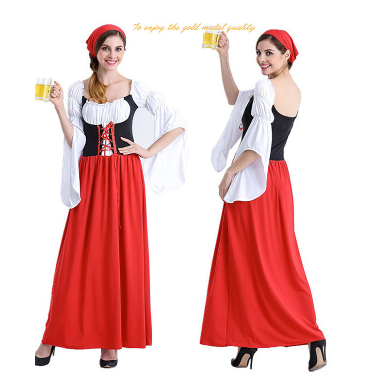 Sexy Maid Long Dress M4987