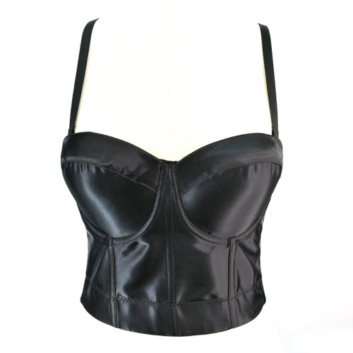 Small Halter Vest Women Satin Suit Leggings Sexy Breast Wrap Corset KN8313