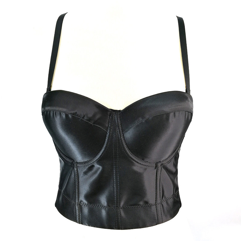 Small Halter Vest Women Satin Suit Leggings Sexy Breast Wrap Corset KN8313