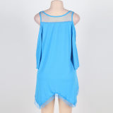 Solid Sexy Sleepwear Plus Size Sleep Dress M30361