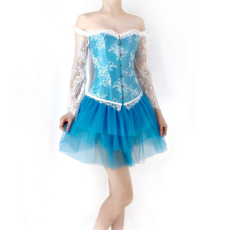 Bustiers Lace Lingerie Women Sexy Corset One Shouldered Corset Top WK1708