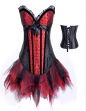Polka Dot Corset With Skirt M1252