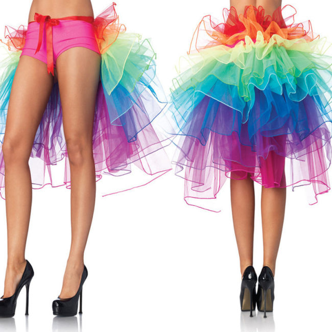 Rainbow Bustle Skirt S004
