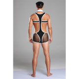Police Uniform Costume Cosplay Men Black Underwear Sexy Suit Lingerie 20209