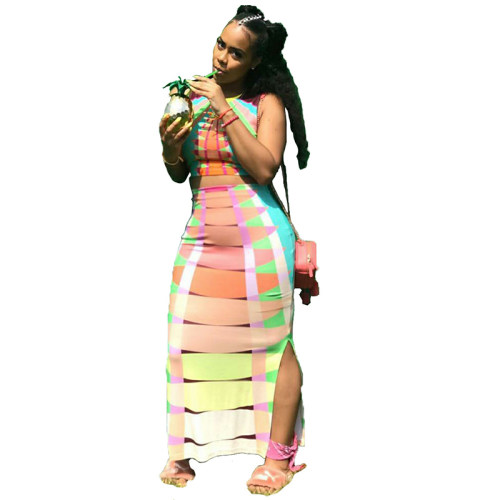 Midi Skirt Casual Two Piece Set Woman Clothing M007
