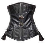 Plus Size 6XL Zipper Steel Boned Lace Up Corset M1423