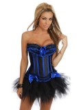 sexy satin corset with skirt m1700c