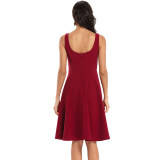 Hanging Shoulder Night Sexy Dress Vintage Women Club Dresses CD1762