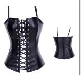 black leather corset lingerie m1992